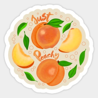 Peachy Sticker